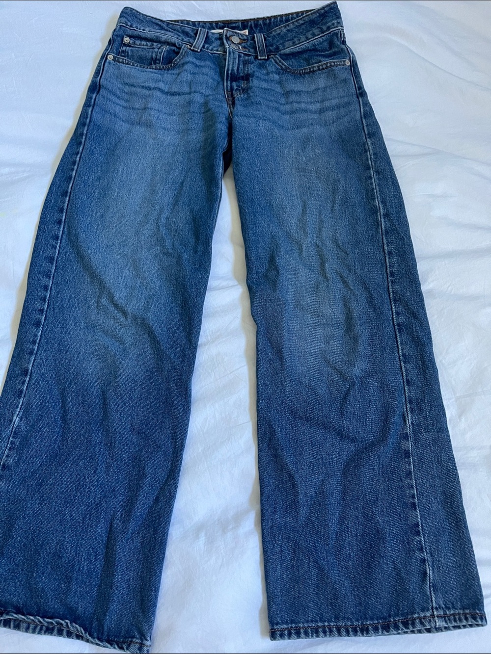 Levi’s Superlow loose double button jeans 27x30 women’s low rise denim